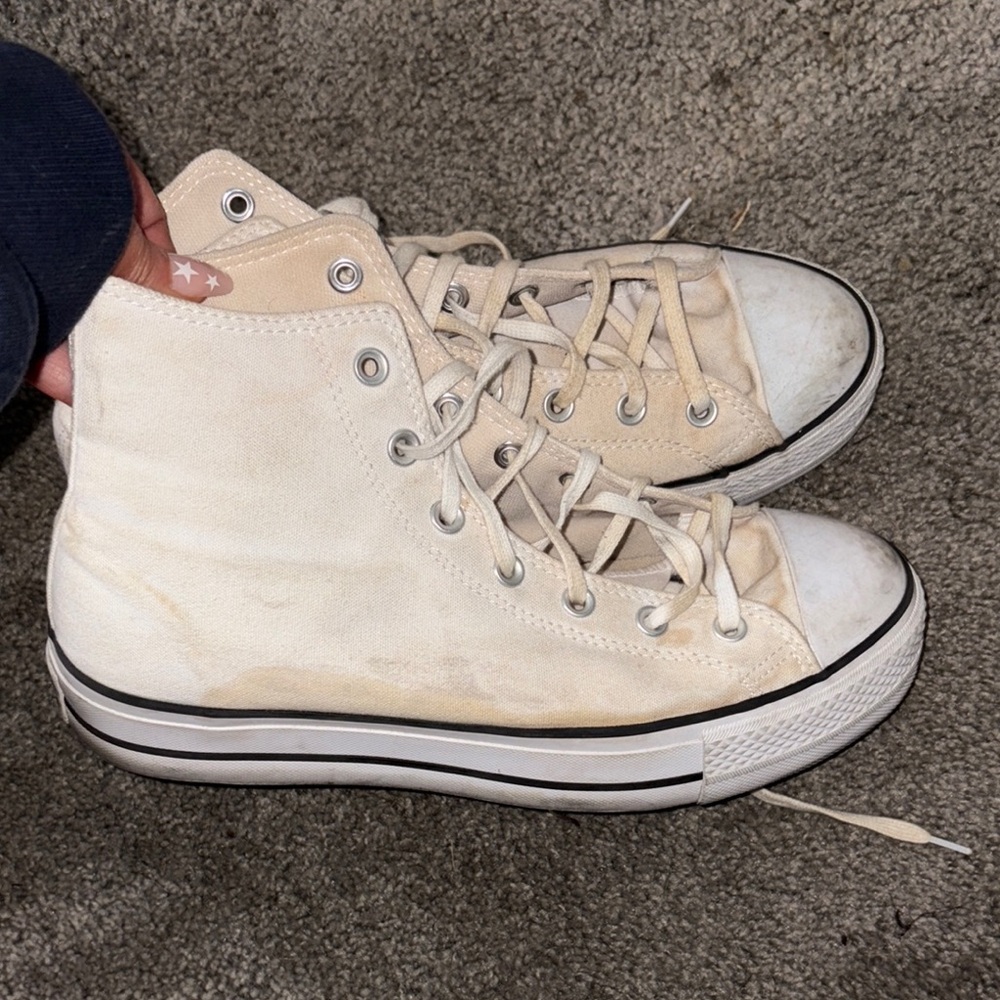 Converse Off-White High-Top Sneakers